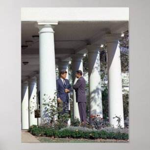 President Kennedy och Robert McNamara Poster