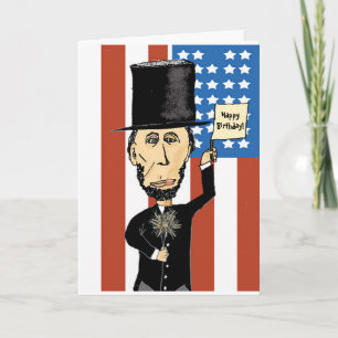 President Lincoln Greeting Card med kuvert Kort