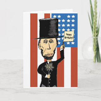 President Lincoln Greeting Card med kuvert Kort