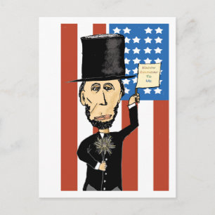 President Lincoln Lycklig Bday 2 Me-vykort Vykort