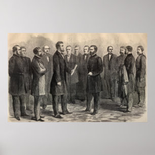 President Lincoln och allmänt lån Poster