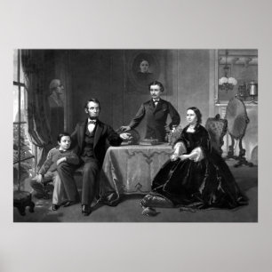 President Lincoln och hans familj Poster
