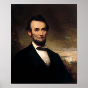 President Lincoln Porträtt - George Henry Story Poster