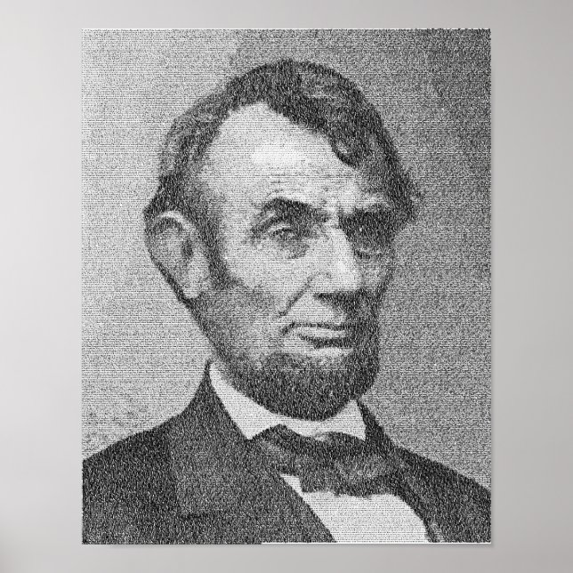 President Lincoln Render w/Gettysburg Adress Poster (Framsidan)