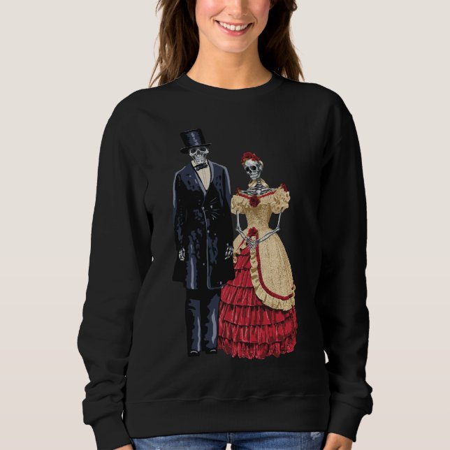 President Lincoln Skeleton, Halloween Skeleton T Shirt (Framsida)