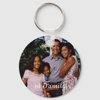 President Obama 1st Family Keychain Nyckelring
