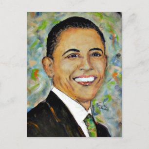 President Obama (2008) Porträtt Vykort