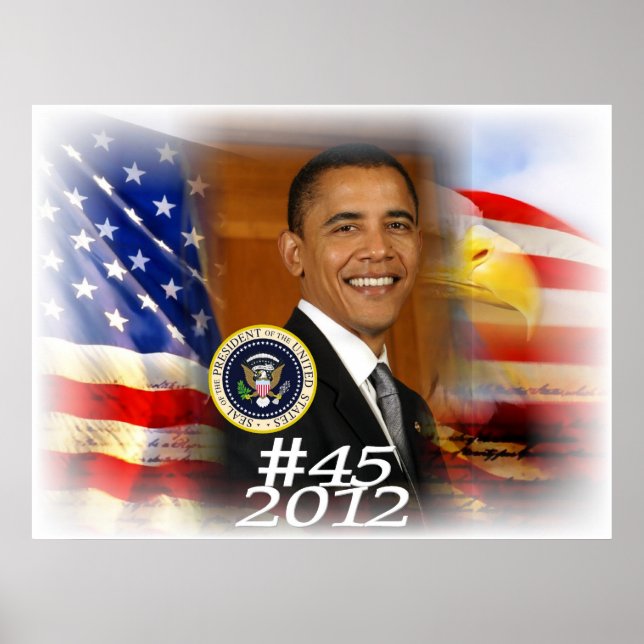 President Obama 2012 #45 Poster (Framsidan)