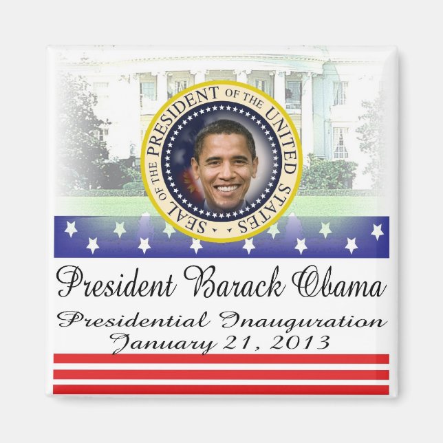 President Obama 2012: omval Magnet (Framsidan)