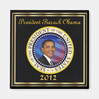 President Obama 2012: omval Magnet