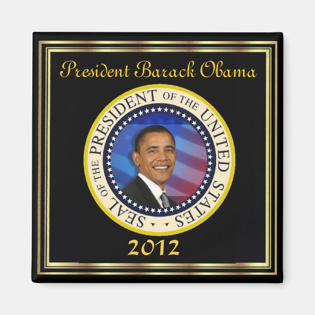 President Obama 2012: omval Magnet (Framsidan)