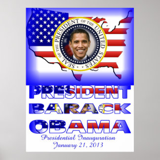 PRESIDENT OBAMA 2013 Invigning Poster