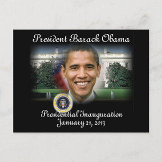 PRESIDENT OBAMA 2013 Invigning Vykort
