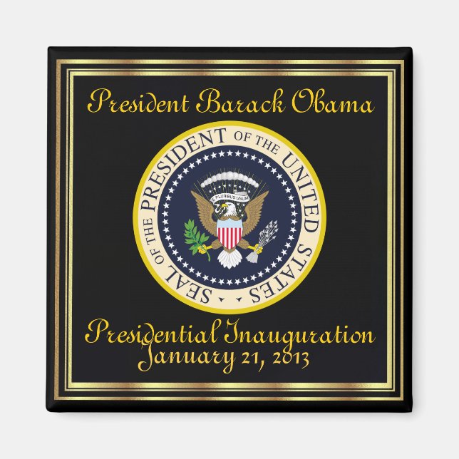 PRESIDENT OBAMA 21 januari 2013 Invigning Magnet (Framsidan)