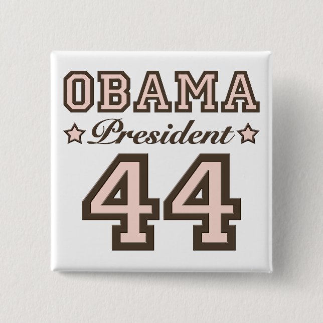 President Obama 44 Button Knapp (Framsida)