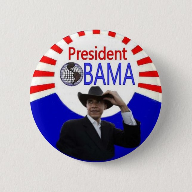 President Obama Button Knapp (Framsida)