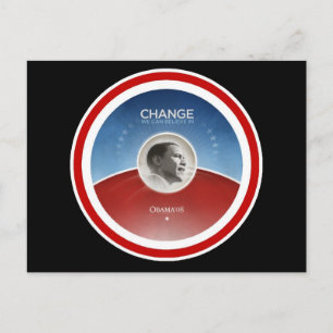 President Obama CHANGE Vykort