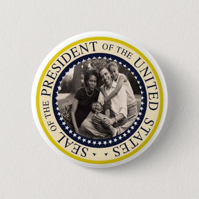 President Obama Commemorative Button Knapp (Framsida)