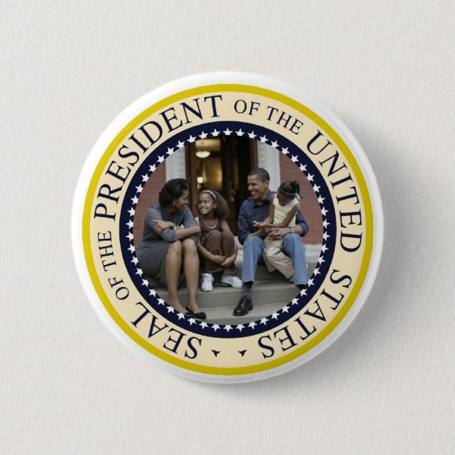 President Obama Commemorative Button Knapp (Framsida)