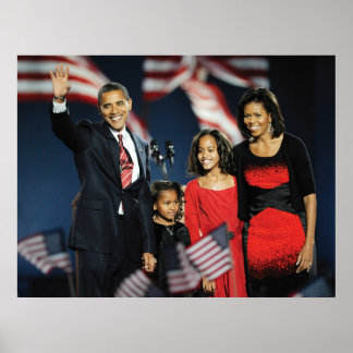 President Obama & Family Poster