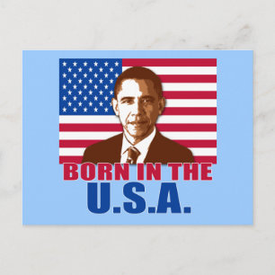 President Obama Född i USA-produkter Vykort