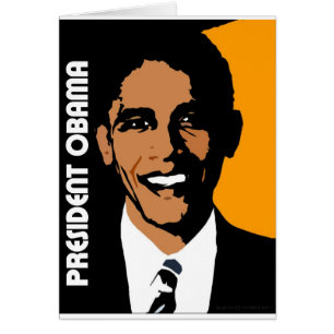 President Obama Hälsningskort