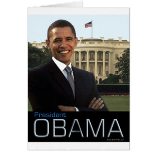 President Obama Hälsningskort