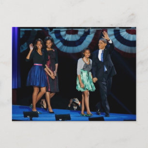 PRESIDENT OBAMA Historiskt omval Vykort