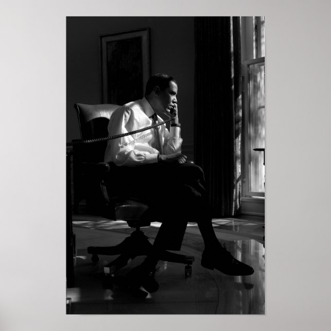 President Obama i Oval Office 2009 Poster (Framsidan)