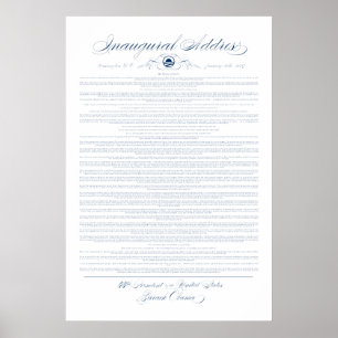 President Obama Inaugural Adress Skriv ut Poster