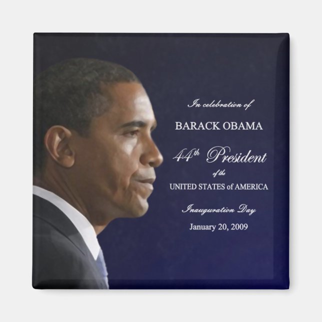President Obama-installationen Firande Magnet (Framsidan)