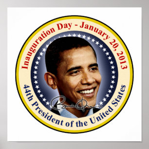 President Obama invigningsdag Poster