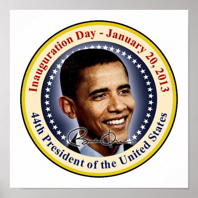 President Obama invigningsdag Poster (Framsidan)