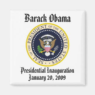PRESIDENT OBAMA Inviguration minnesstund Magnet