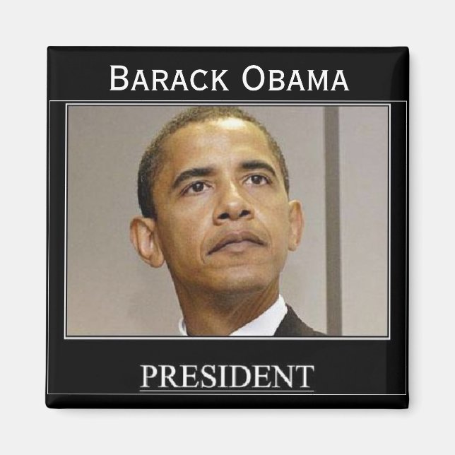 PRESIDENT OBAMA Inviguration minnesstund Magnet (Framsidan)