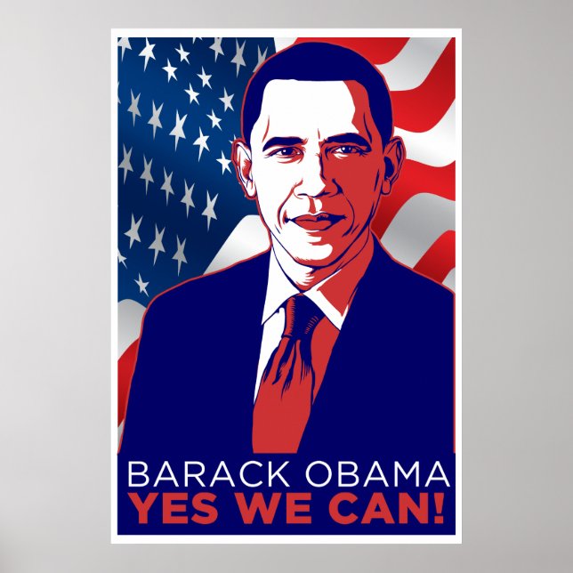 President Obama: "Ja, vi kan!" Poster (Framsidan)
