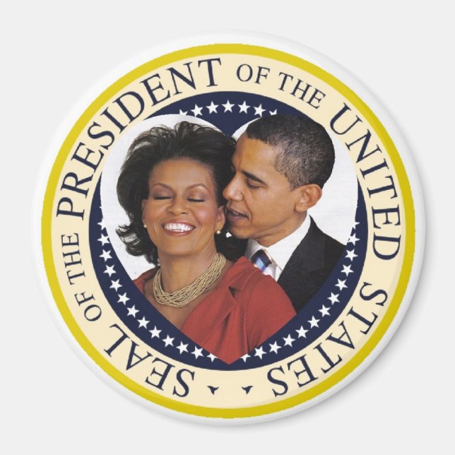 President Obama Keepsaké Large 3" Magnet (Framsidan)
