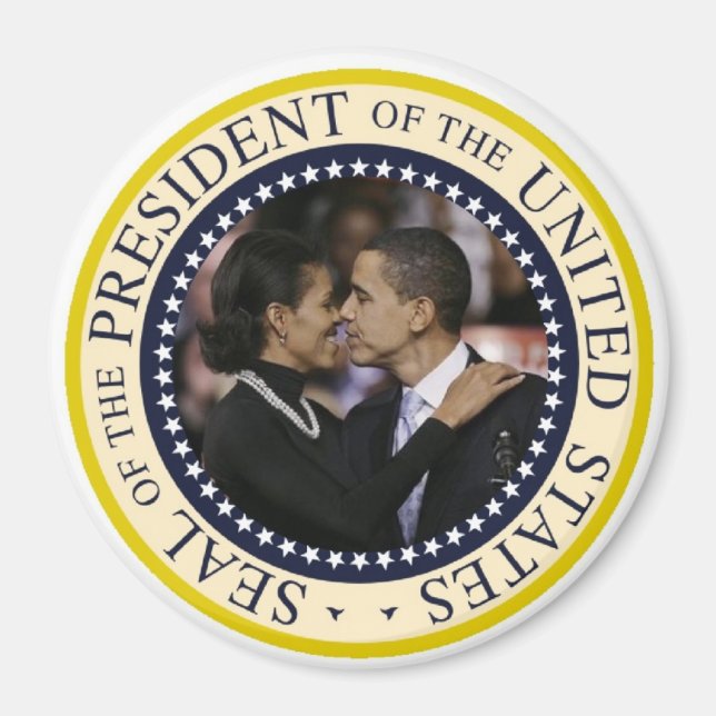 President Obama Keepsaké Large 3" Magnet (Framsidan)