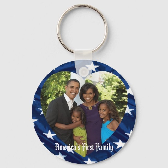 President Obama Keepsakes First Family Keychain Nyckelring (Framsida)