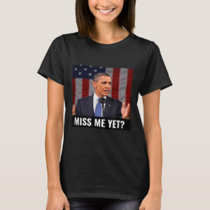 President Obama och den amerikanska Flagga Funny G T Shirt