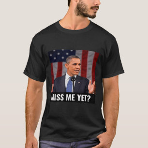 President Obama och den amerikanska Flagga Funny G T Shirt