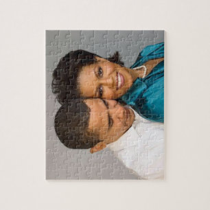 PRESIDENT OBAMA OCH FÖRSTA LADY-PUZZLE PUSSEL