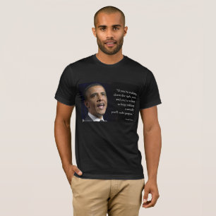 President Obama Och "Gör Framsteg" Citat T Shirt