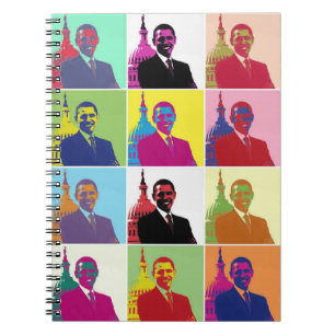 President Obama Pop Art Anteckningsbok