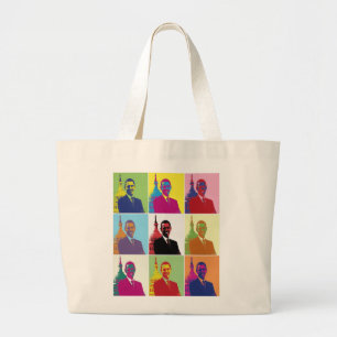 President Obama Pop Art Jumbo Tygkasse