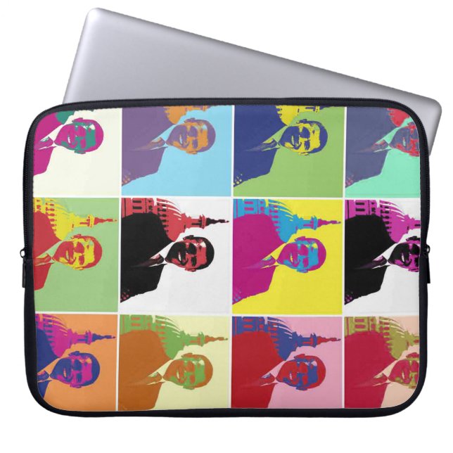 President Obama Pop Art Laptop Fodral (Framsidan)