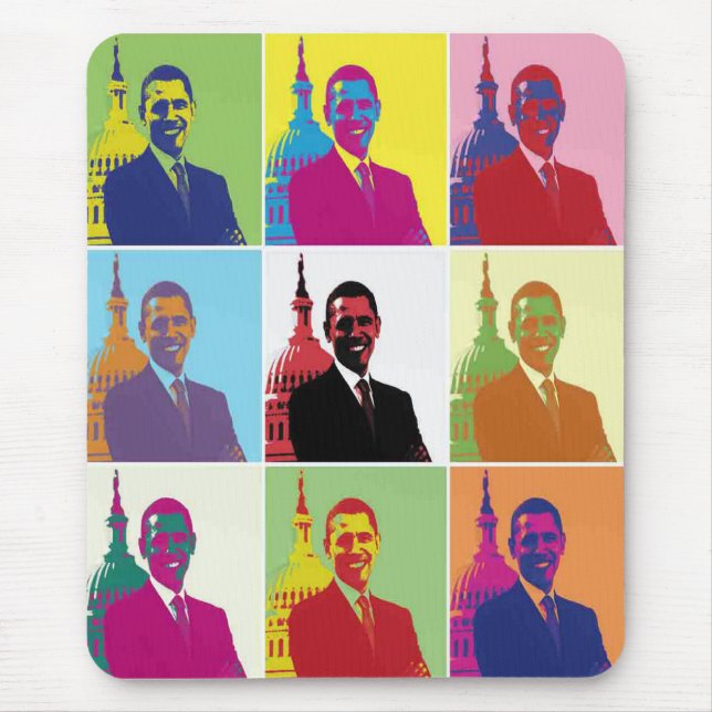 President Obama Pop Art Musmatta (Framsidan)
