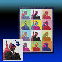 President Obama Pop Art Pussel