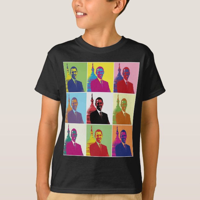 President Obama Pop Art T-shirt (Framsida)