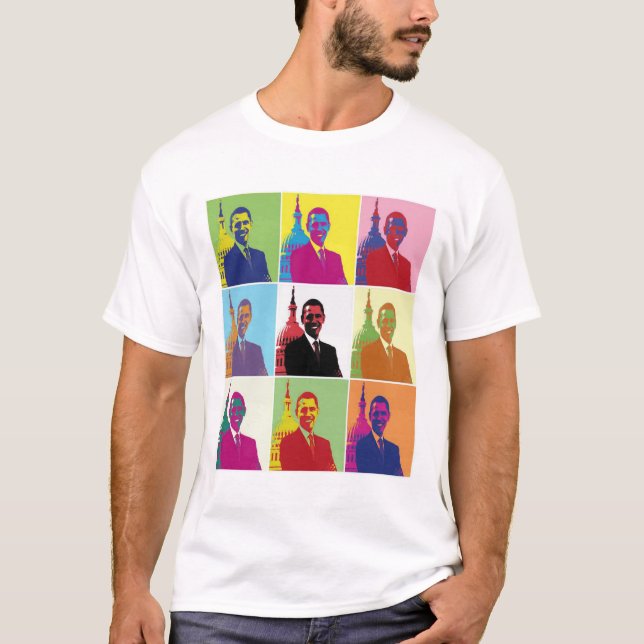 President Obama Pop Art Tee (Framsida)